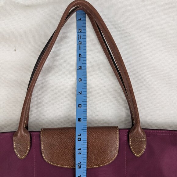 Longchamp Le Pliage Tote – Used Nylon Bag Purple , Classic Design, Ships Fast! - Picture 16 of 16